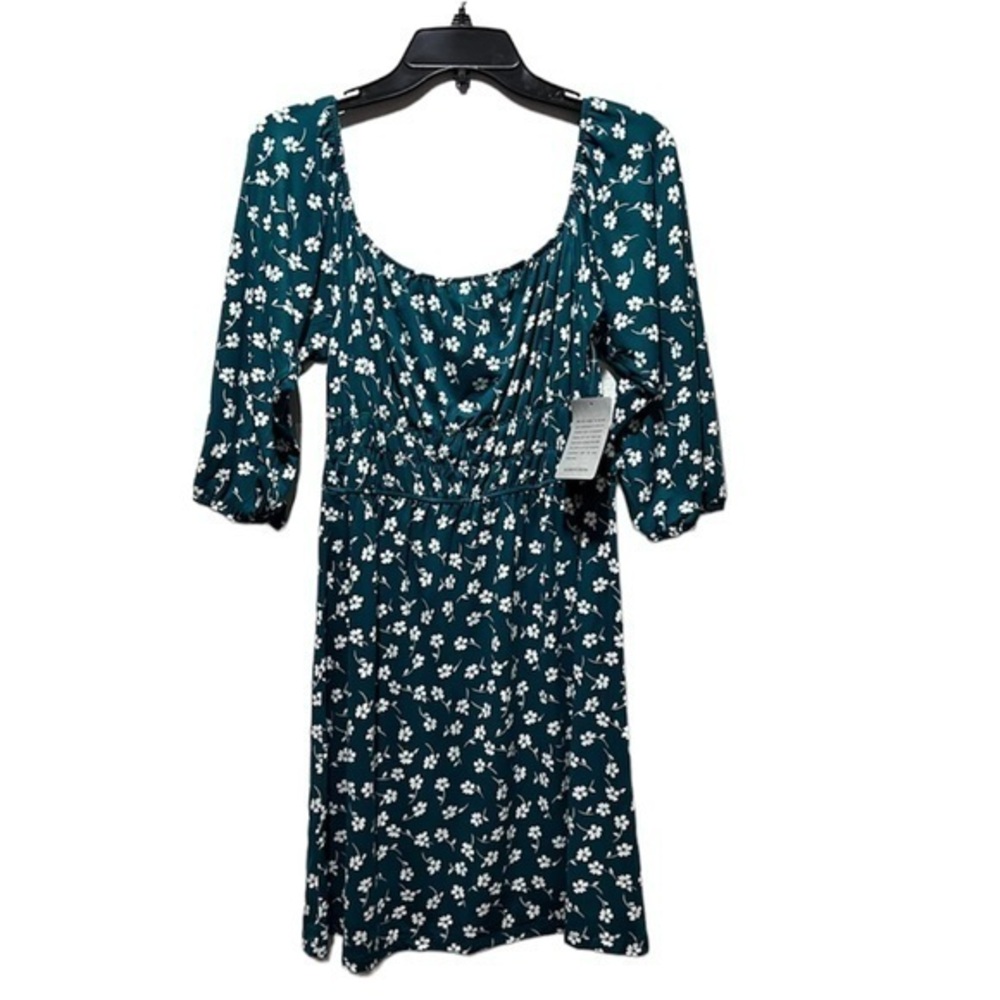 Velvet Torch Women’s Teal Floral Dress